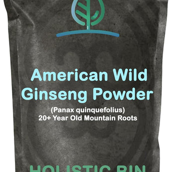 American Wild Ginseng Root Powder or Capsule - 25 Grams / 40 Capsules